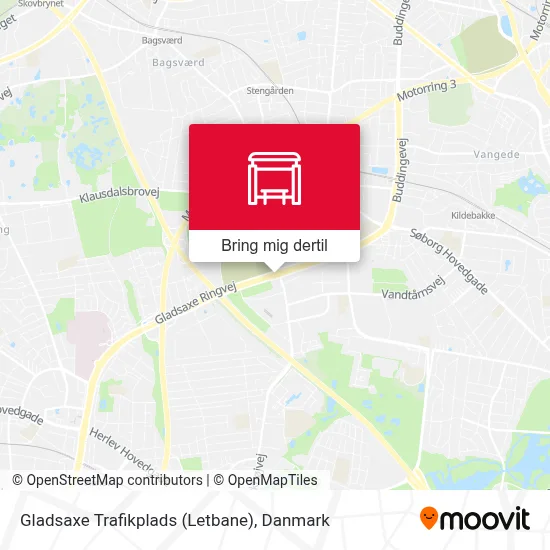 Gladsaxe Trafikplads (Letbane) kort