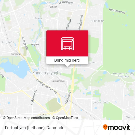 Fortunbyen (Letbane) kort
