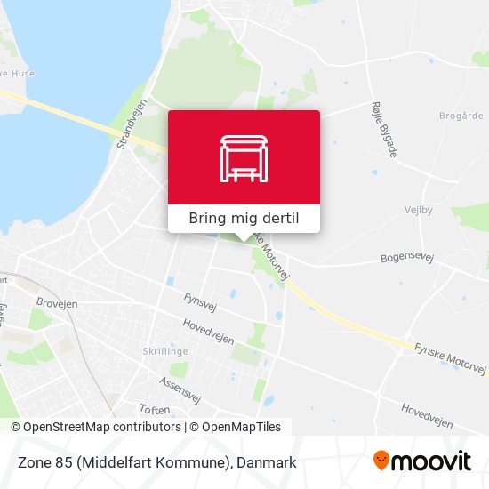 Zone 85 (Middelfart Kommune) kort