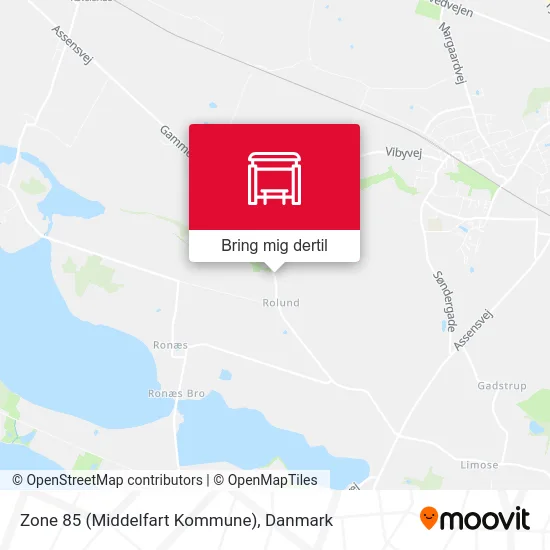 Zone 85 (Middelfart Kommune) kort
