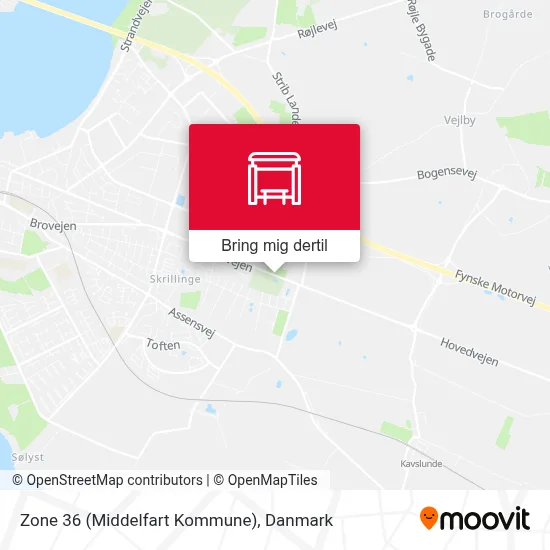Zone 36 (Middelfart Kommune) kort