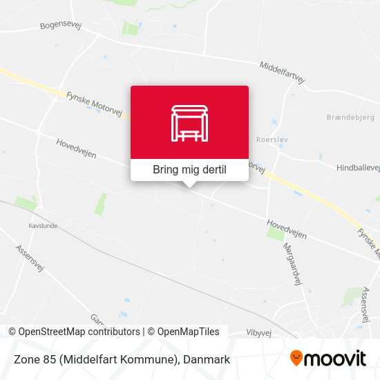 Zone 85 (Middelfart Kommune) kort