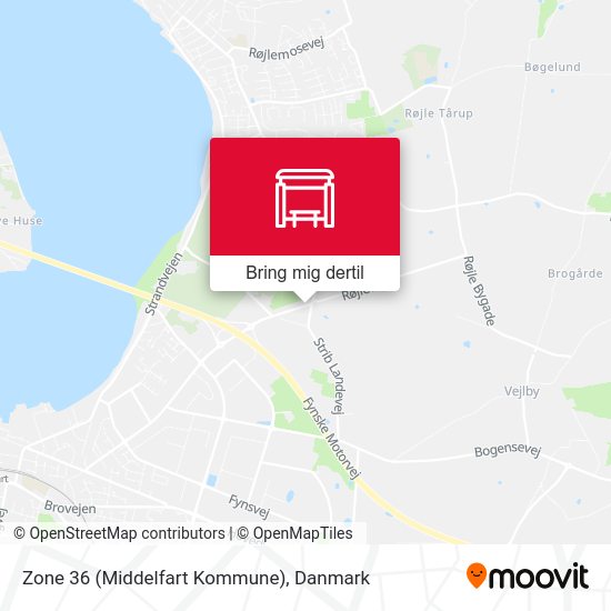 Zone 36 (Middelfart Kommune) kort