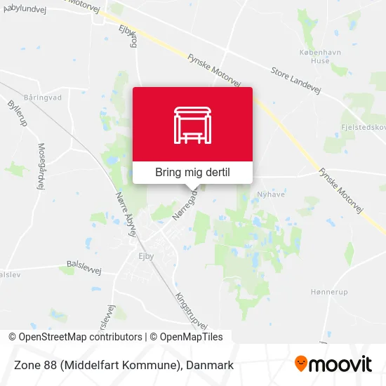 Zone 88 (Middelfart Kommune) kort