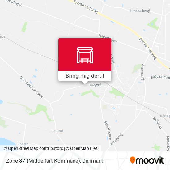 Zone 87 (Middelfart Kommune) kort