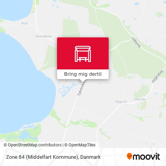 Zone 84 (Middelfart Kommune) kort