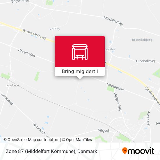 Zone 87 (Middelfart Kommune) kort