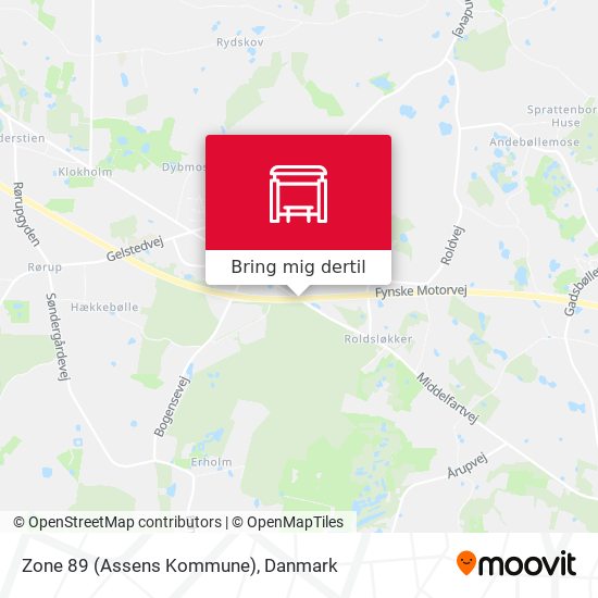 Zone 89 (Assens Kommune) kort