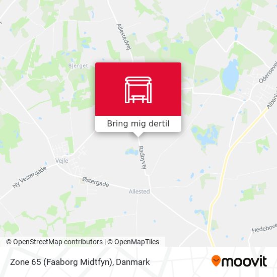 Zone 65 (Faaborg Midtfyn) kort