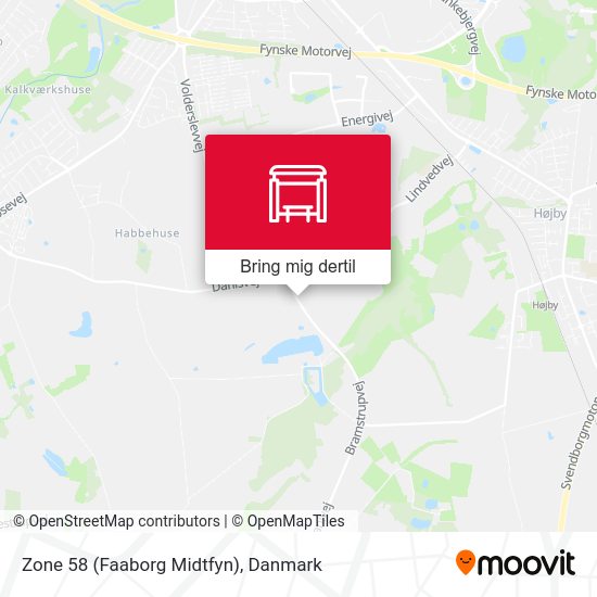 Zone 58 (Faaborg Midtfyn) kort