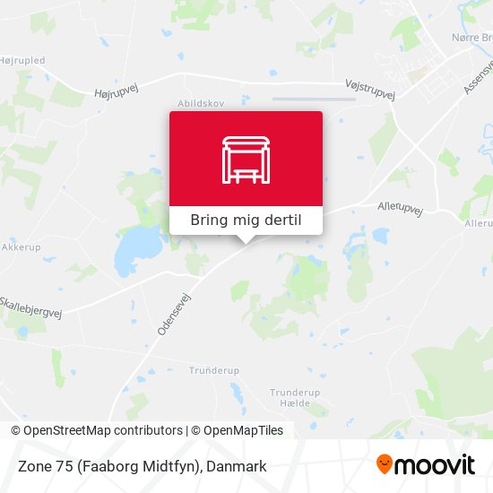 Zone 75 (Faaborg Midtfyn) kort