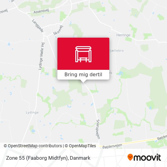 Zone 55 (Faaborg Midtfyn) kort