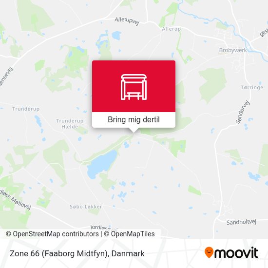 Zone 66 (Faaborg Midtfyn) kort