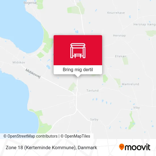 Zone 18 (Kerteminde Kommune) kort