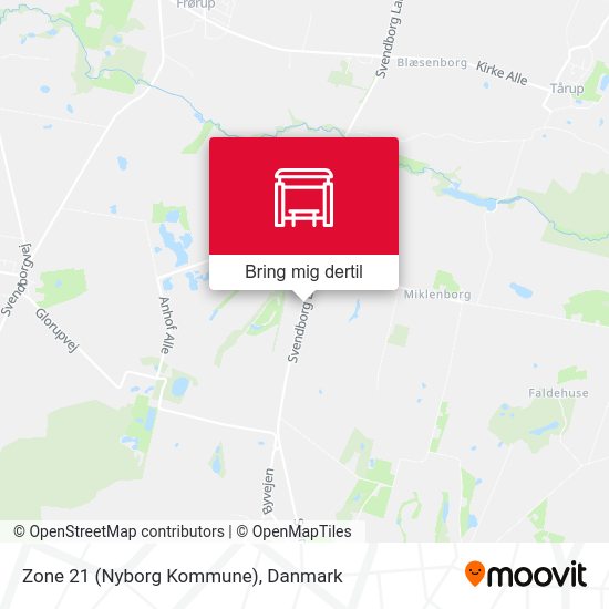 Zone 21 (Nyborg Kommune) kort
