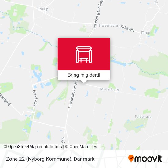 Zone 22 (Nyborg Kommune) kort