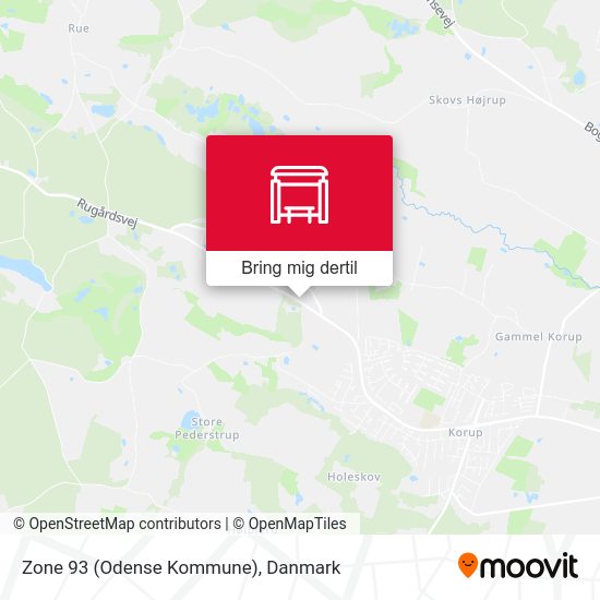 Zone 93 (Odense Kommune) kort