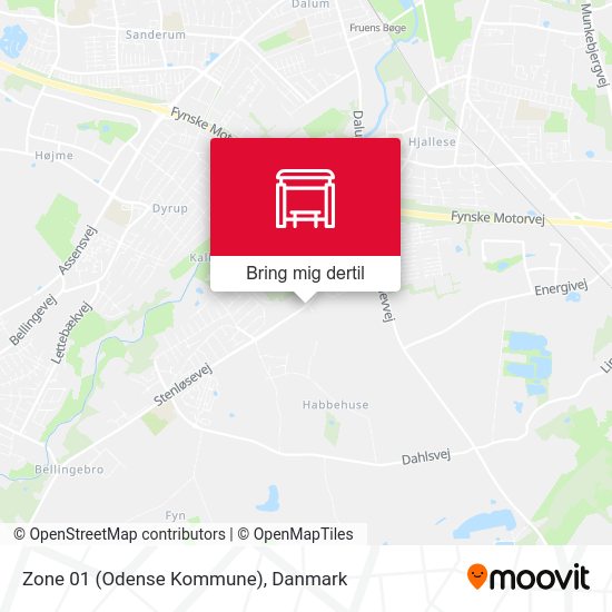 Zone 01 (Odense Kommune) kort