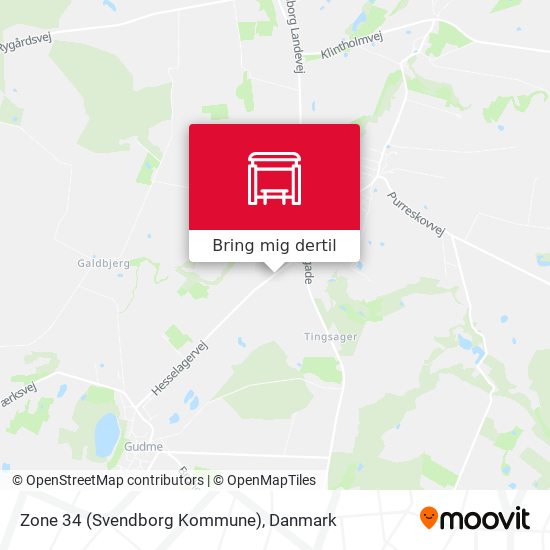 Zone 34 (Svendborg Kommune) kort