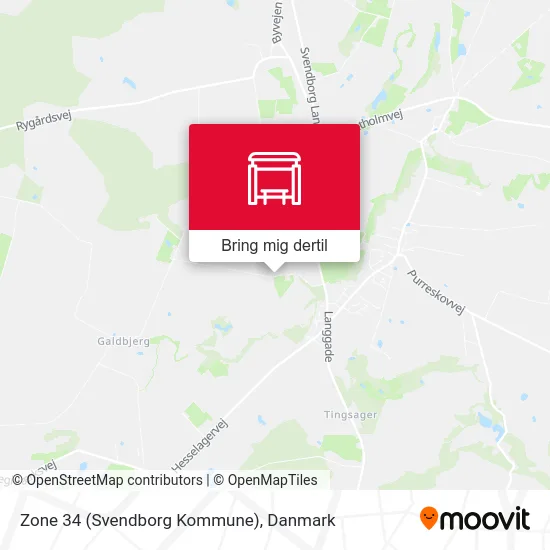Zone 34 (Svendborg Kommune) kort