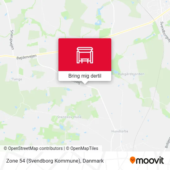 Zone 54 (Svendborg Kommune) kort