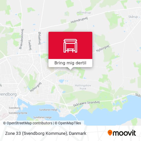 Zone 33 (Svendborg Kommune) kort