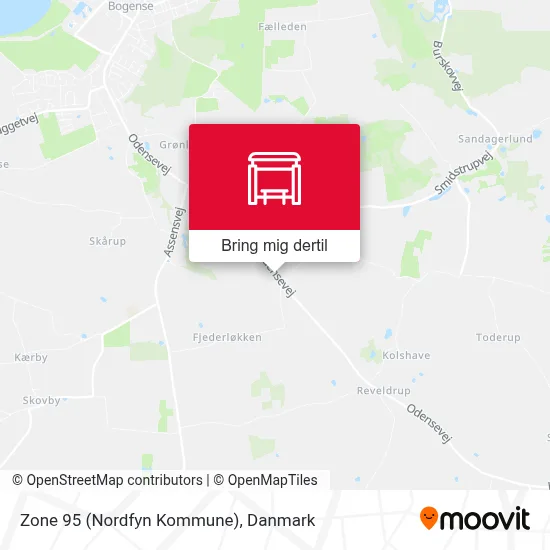 Zone 95 (Nordfyn Kommune) kort