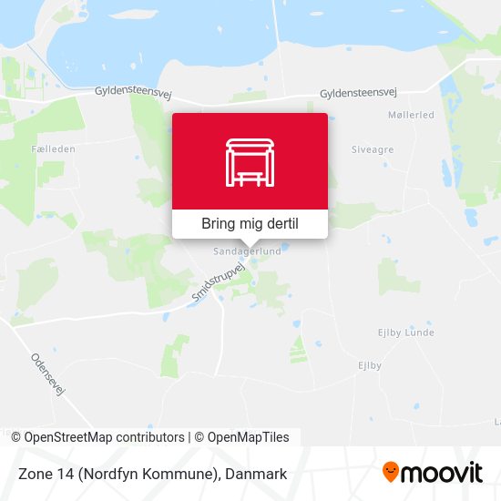 Zone 14 (Nordfyn Kommune) kort