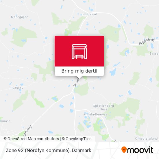 Zone 92 (Nordfyn Kommune) kort
