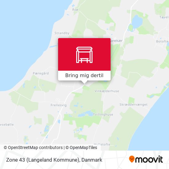 Zone 43 (Langeland Kommune) kort