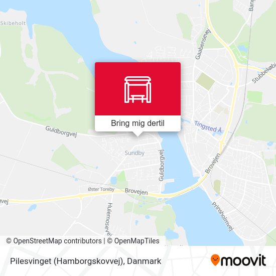Pilesvinget (Hamborgskovvej) kort