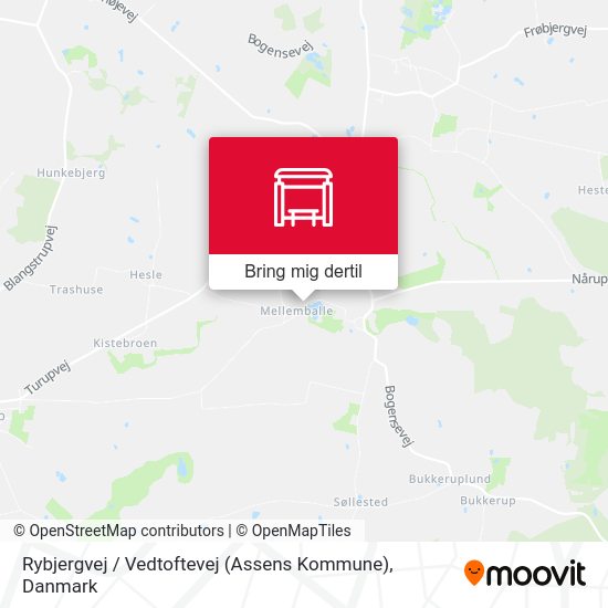 Rybjergvej / Vedtoftevej (Assens Kommune) kort