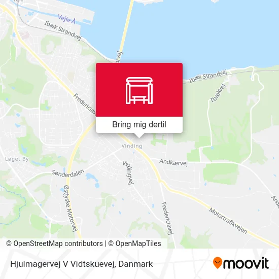 Hjulmagervej V Vidtskuevej kort