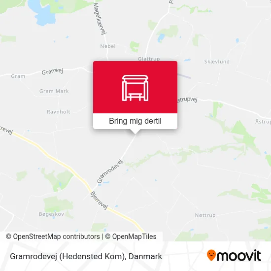Gramrodevej (Hedensted Kom) kort