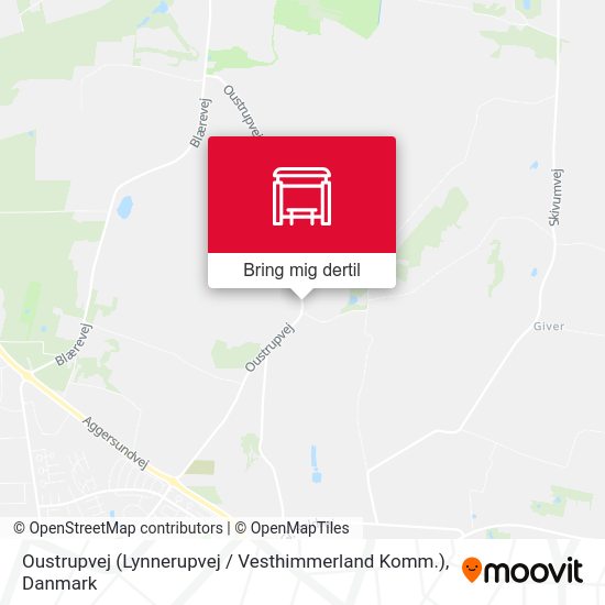 Oustrupvej (Lynnerupvej / Vesthimmerland Komm.) kort