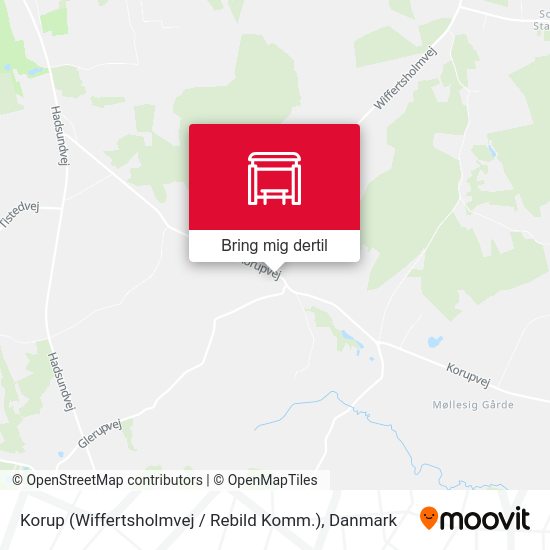 Korup (Wiffertsholmvej / Rebild Komm.) kort