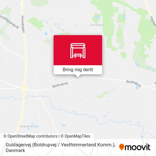 Guldagervej (Boldrupvej / Vesthimmerland Komm.) kort