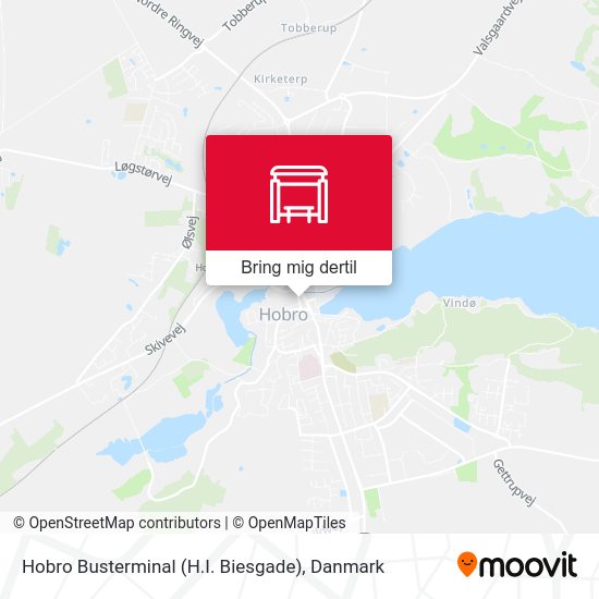 Hobro Busterminal (H.I. Biesgade) kort