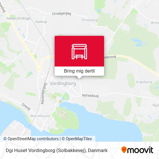 Dgi Huset Vordingborg (Solbakkevej) kort