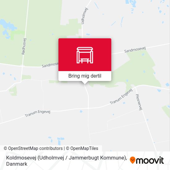 Koldmosevej (Udholmvej / Jammerbugt Kommune) kort