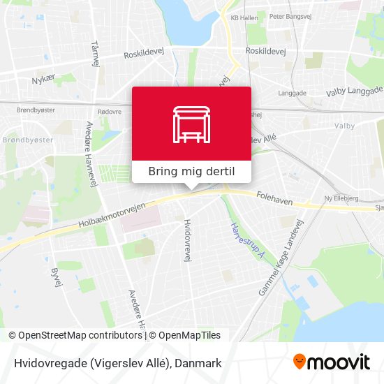 Hvidovregade (Vigerslev Allé) kort
