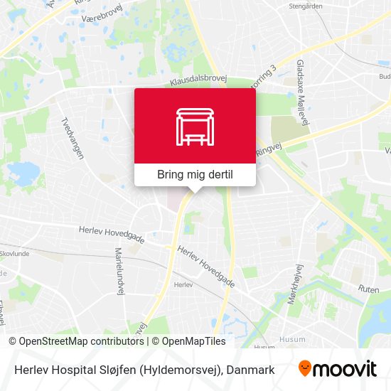 Herlev Hospital Sløjfen (Hyldemorsvej) kort