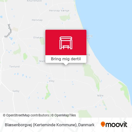 Blæsenborgvej (Kerteminde Kommune) kort