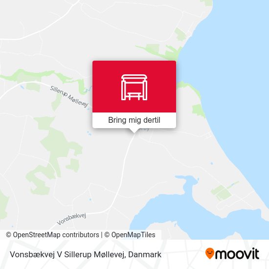 Vonsbækvej V Sillerup Møllevej kort