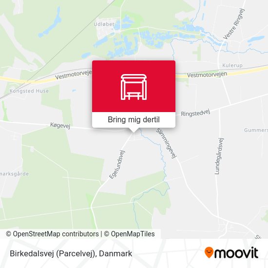 Birkedalsvej (Parcelvej) kort