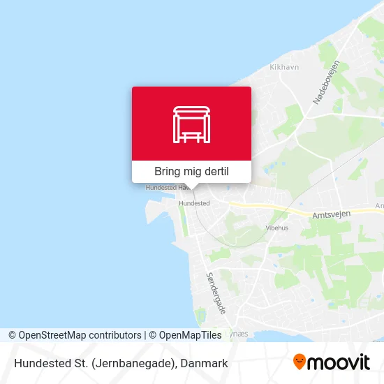 Hundested St. (Jernbanegade) kort