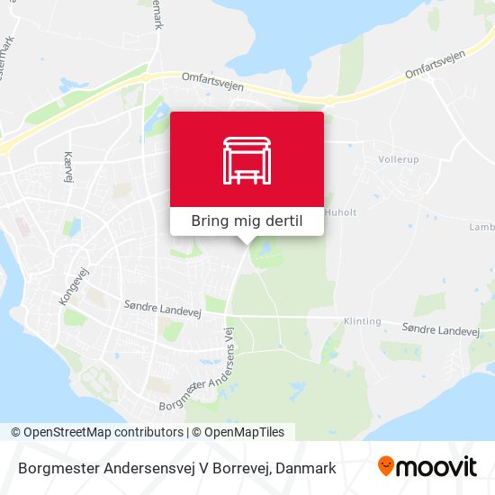 Borgmester Andersensvej V Borrevej kort