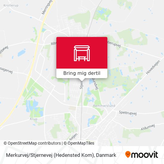 Merkurvej / Stjernevej (Hedensted Kom) kort