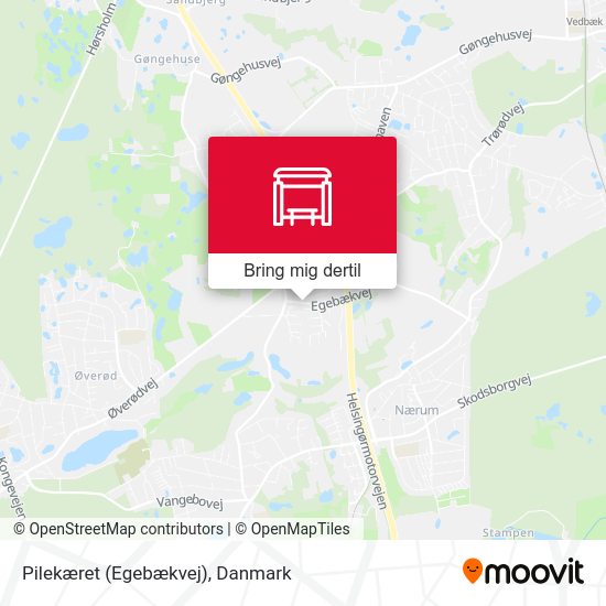 Pilekæret (Egebækvej) kort