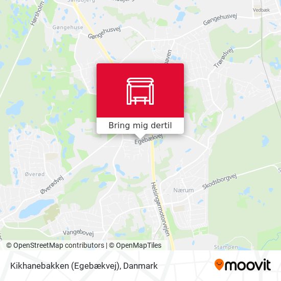 Kikhanebakken (Egebækvej) kort